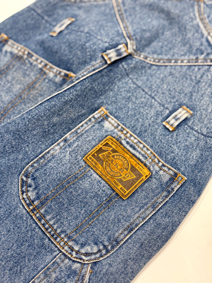 W.A.R.O. Denim Bib Overalls Size 7-8y