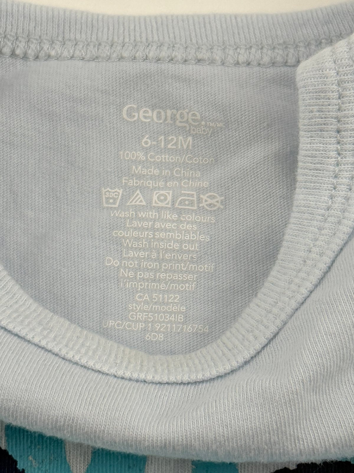 George Baby Winking Smiley Bodysuit 6-12M