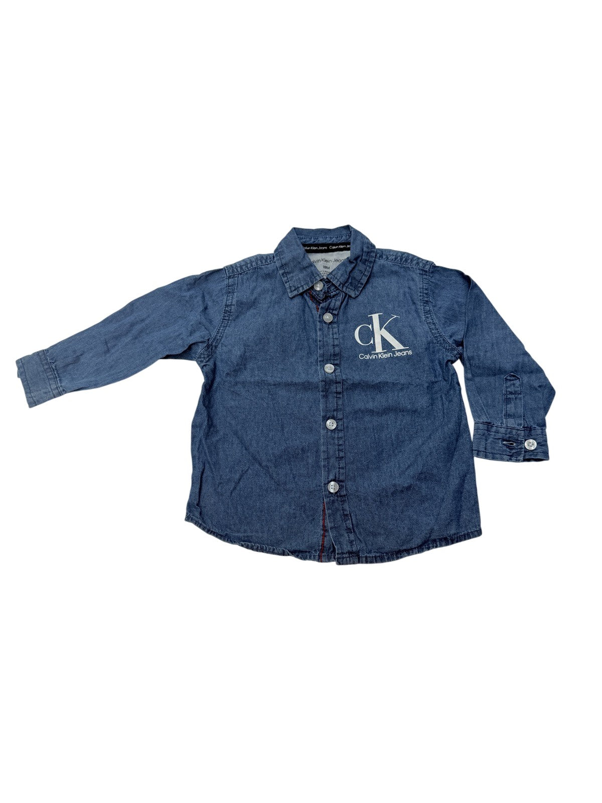 Calvin Klein Jeans Denim Button-Up Shirt 18M