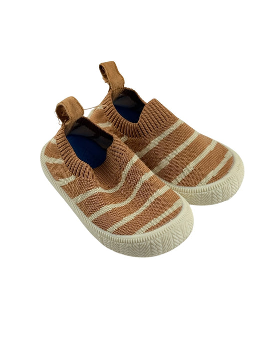 Jan & Jul Striped Knit Slip-On Shoes Size 5