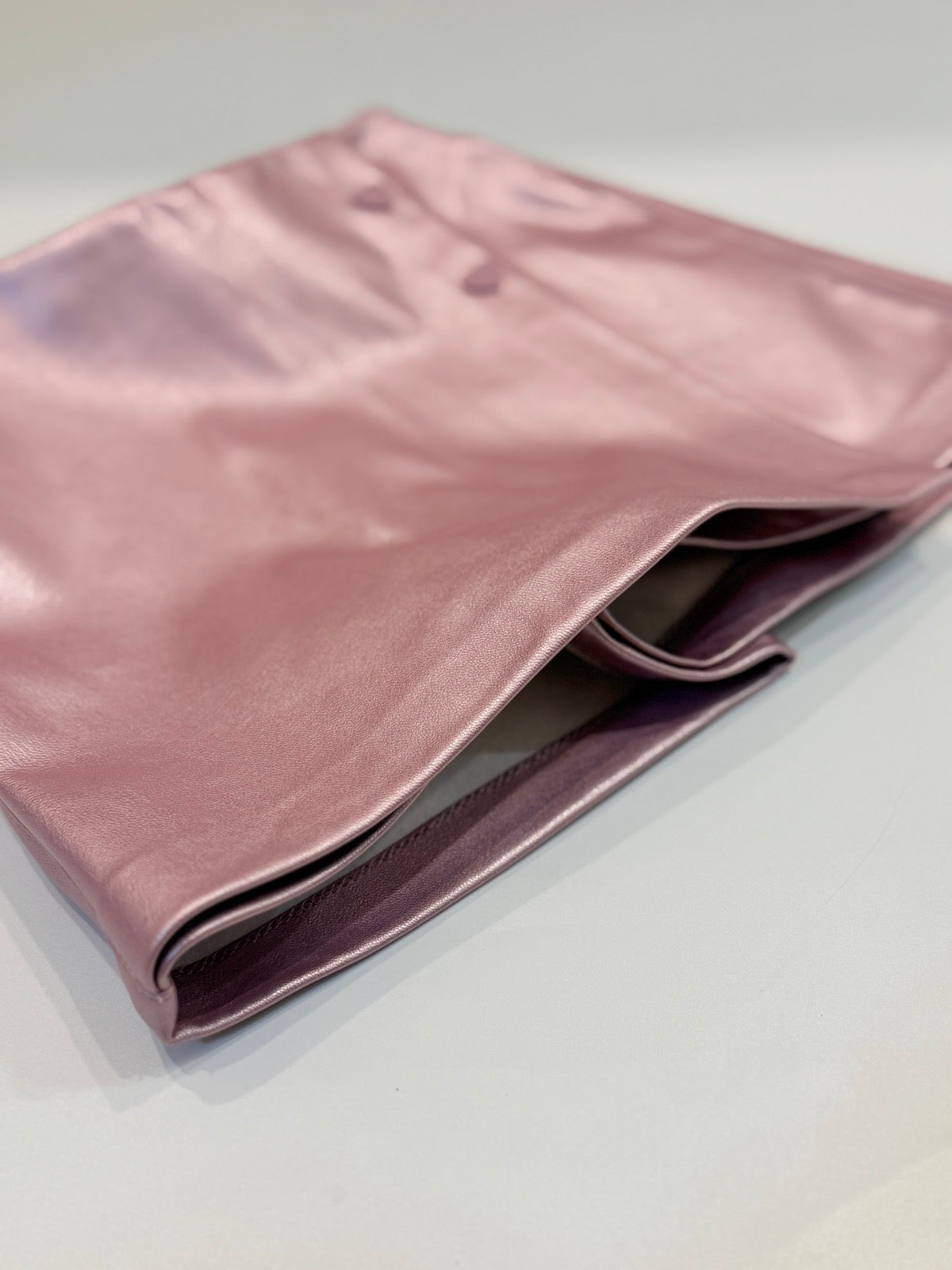 Zara Metallic Pink Faux Leather Skirt 4-5Y