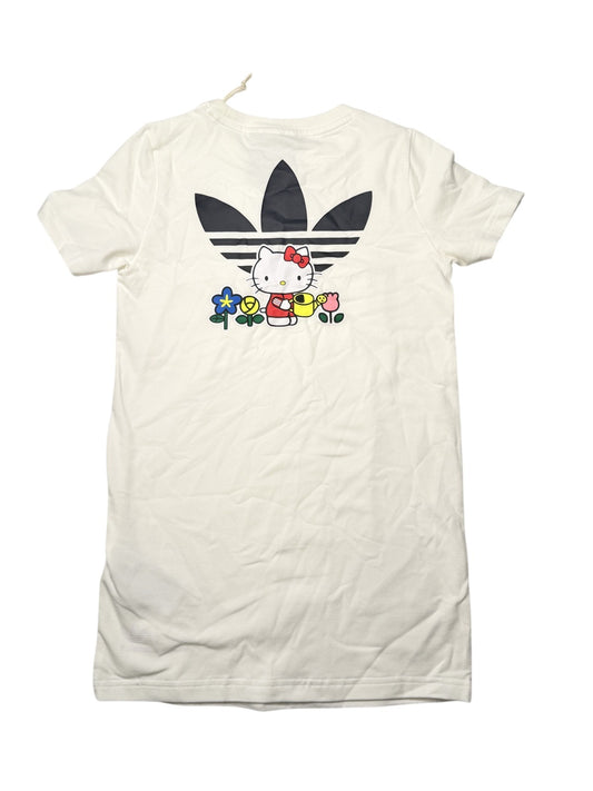 New! Adidas x Hello Kitty White T-Shirt Dress Size 5-6Y