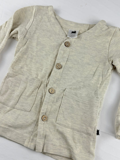 Little & Lively Oatmeal Cardigan 6-12M