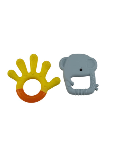 Loulou Lollipop Elephant & Hand Teether Set