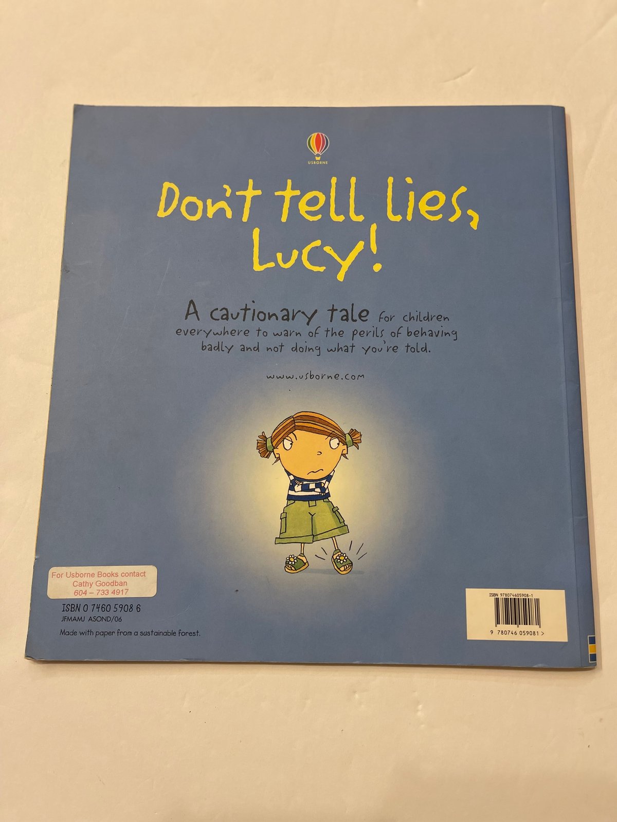 Phil Roxbee Cox Don't Tell Lies, Lucy!