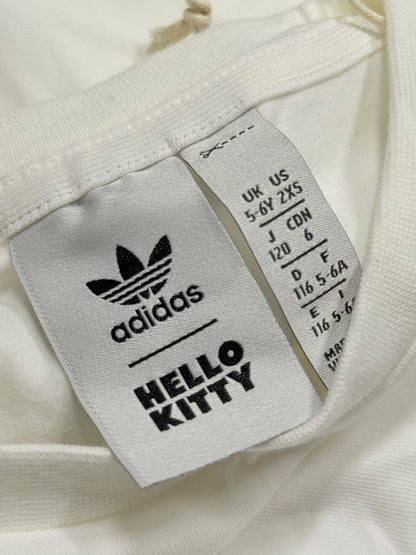 New! Adidas x Hello Kitty White T-Shirt Dress Size 5-6Y