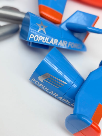 Blue Transforming Toy Airplane BH 1947
