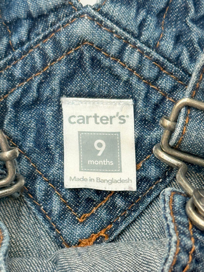 Carter's Denim Skirtall Overalls 9 Months