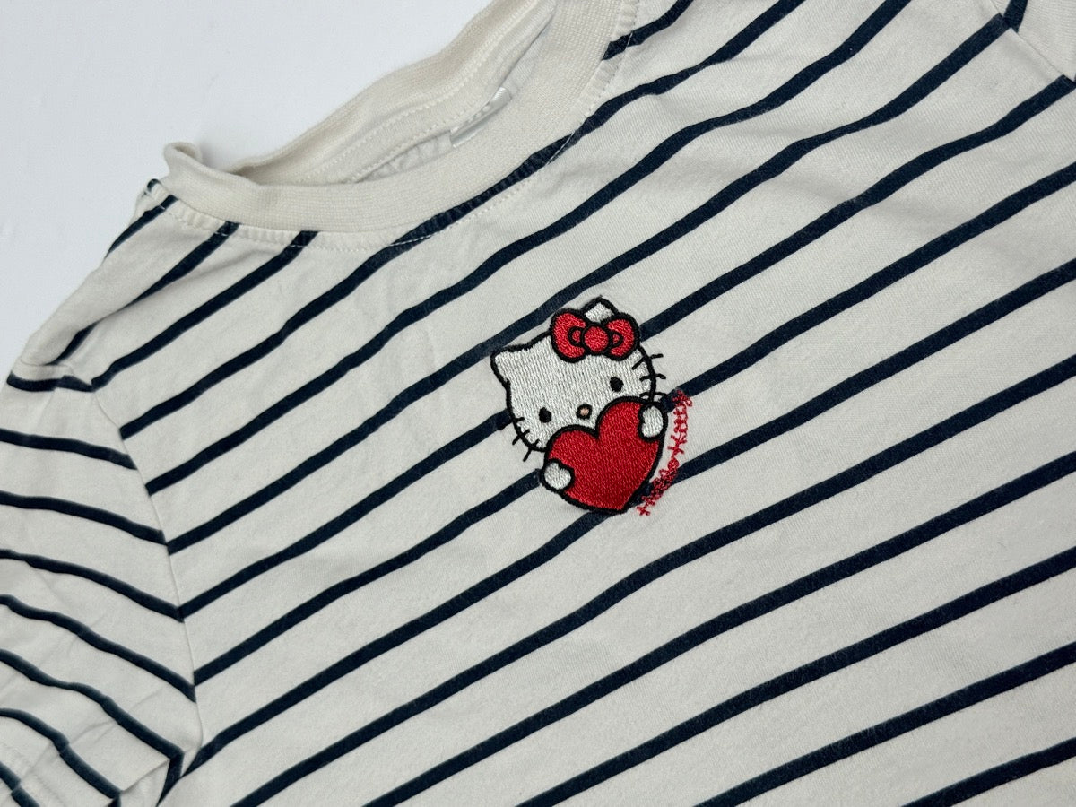 H&M x Sanrio Hello Kitty Striped T-Shirt 5T 6