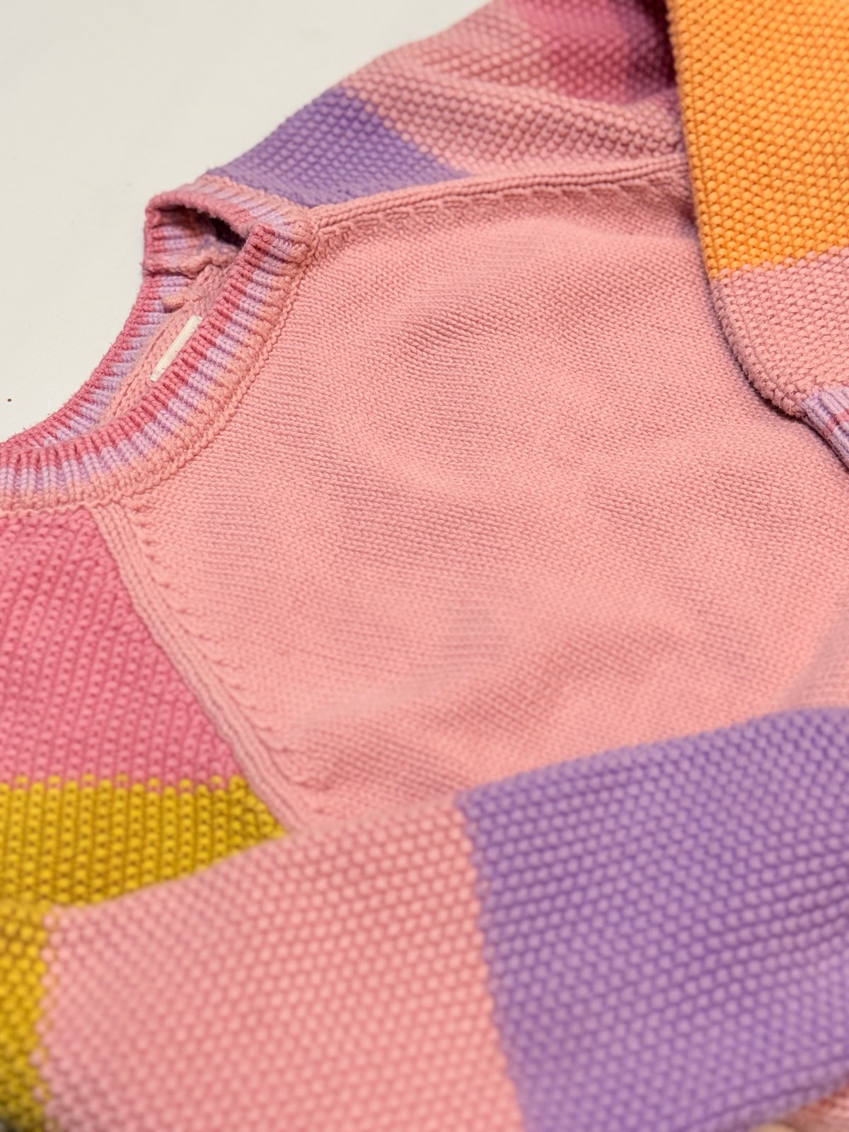 Next Colorblock Cotton Knit Dress Size 6-7Y