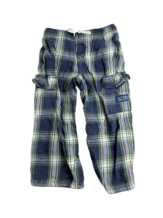 Place Est. 1989 Plaid Flannel Cargo Pants 4T