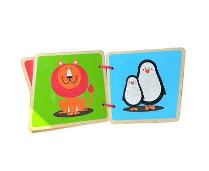 Hape Safari Animal Wooden Baby Book