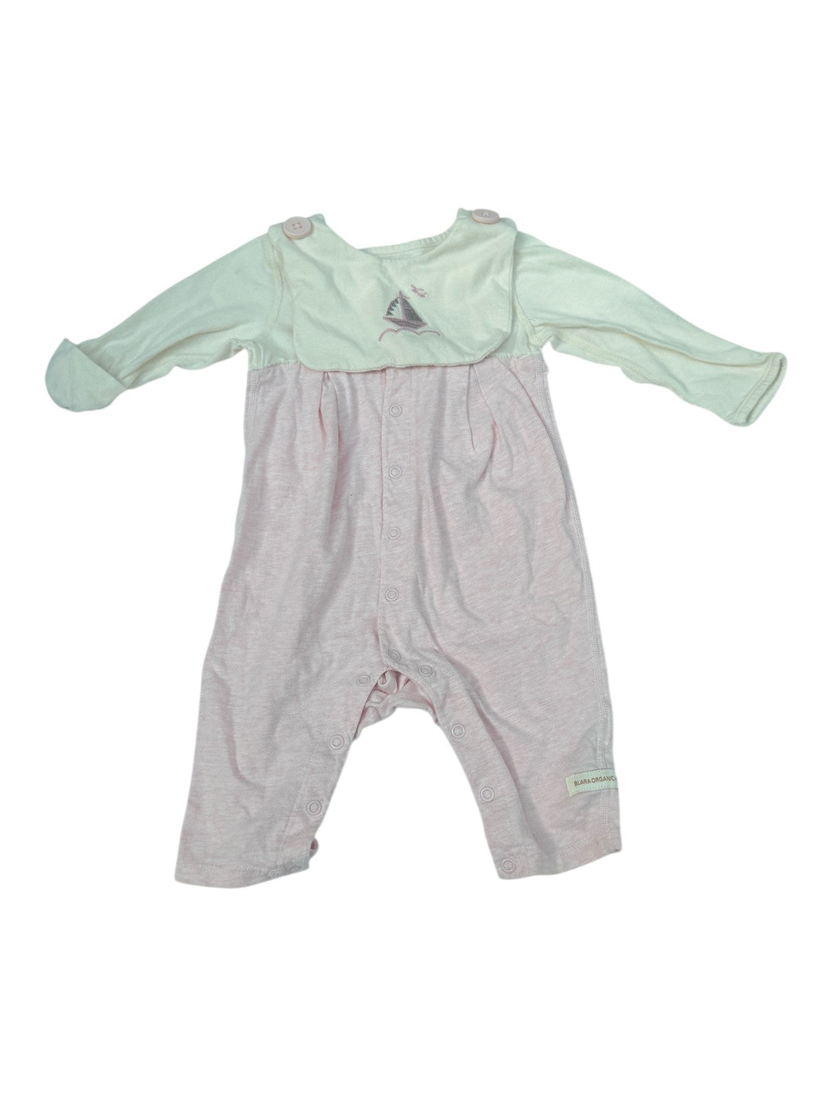 Blara Organic House Pink Romper 1-3M