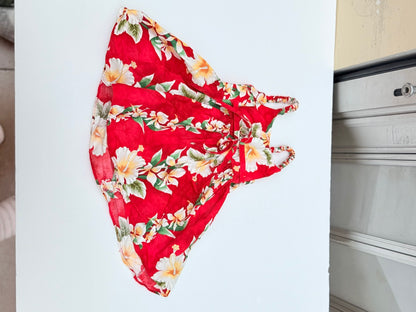 Royal Hawaiian Creations Red Floral Sundress Girls 6-12m
