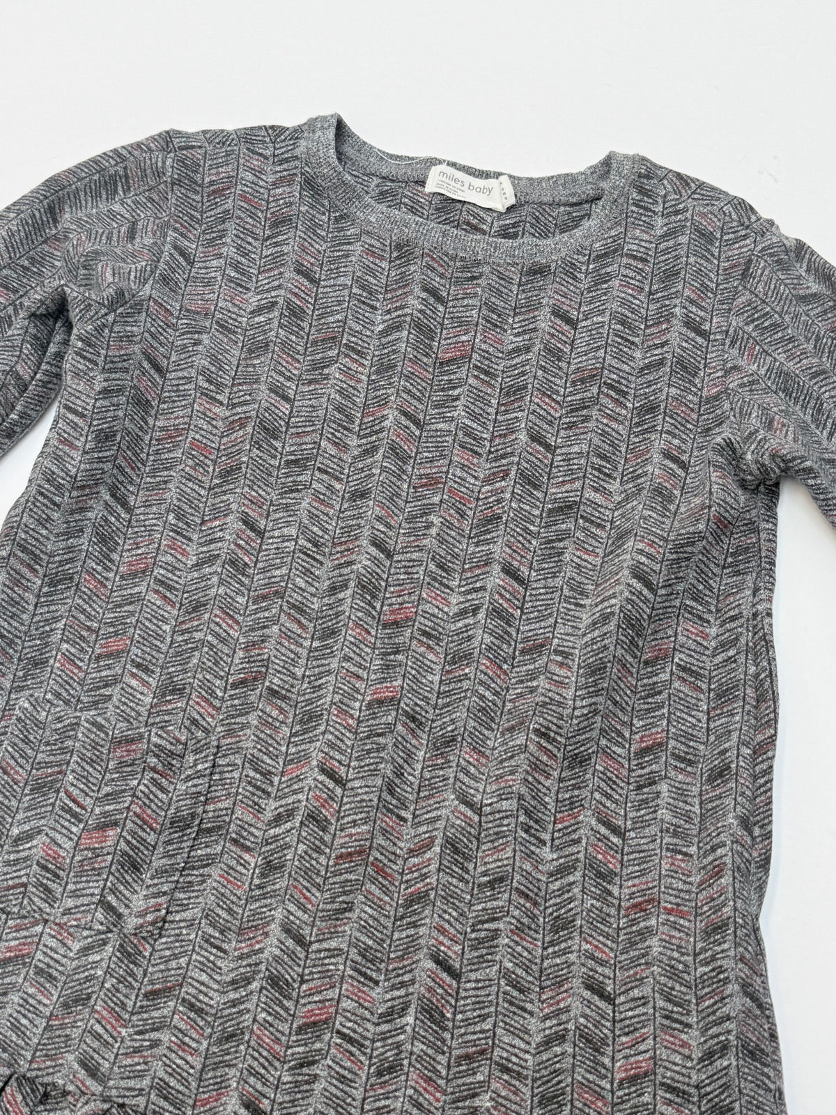 Miles Baby Herringbone Knit Sweater Dress 4