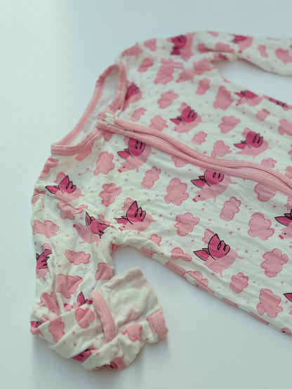 KicKee Pants Flying Pig Footie Pajama 6-9m