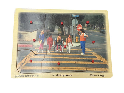 Melissa & Doug Crossing Guard Wooden Peg Puzzle