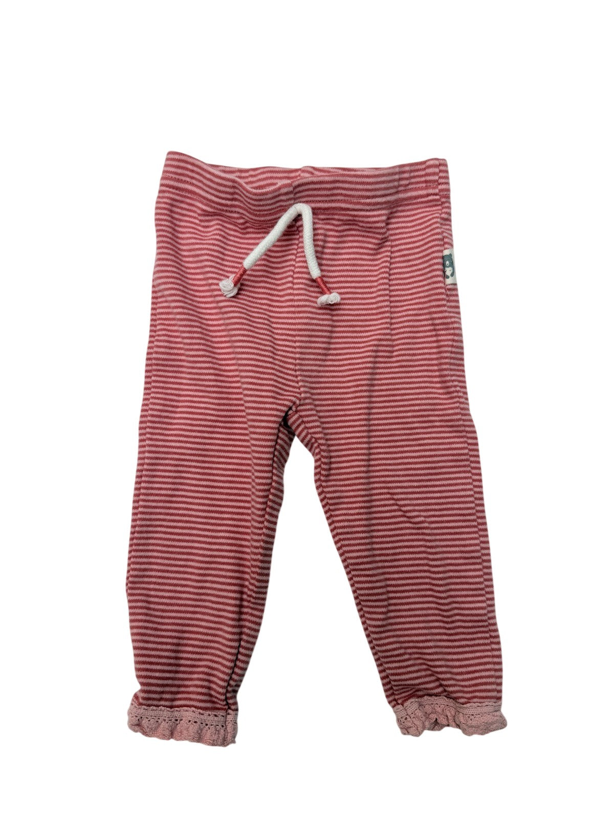 Rabbit + Bear Organic Striped Joggers 6-9M