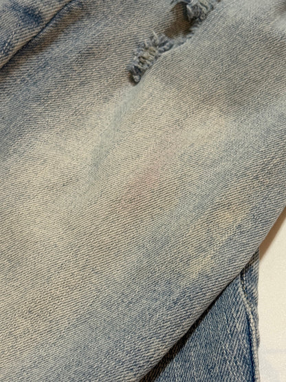Gap Denim Light Wash Distressed Jeans Size 10