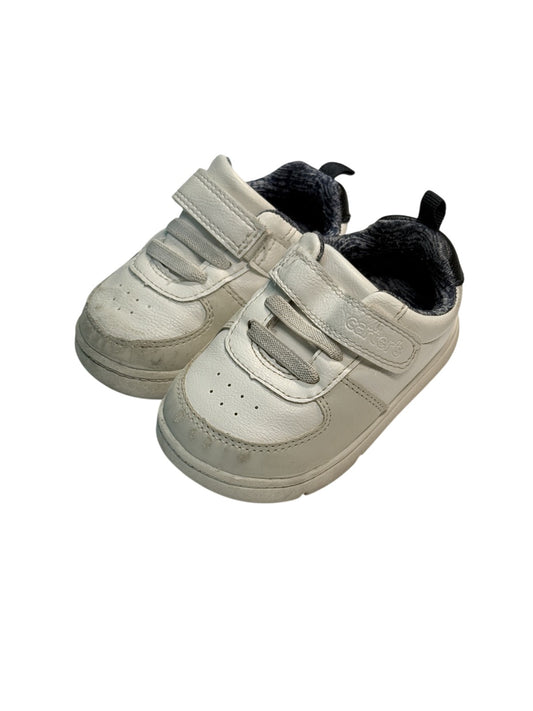 Carter's White Velcro Sneakers Size 5M