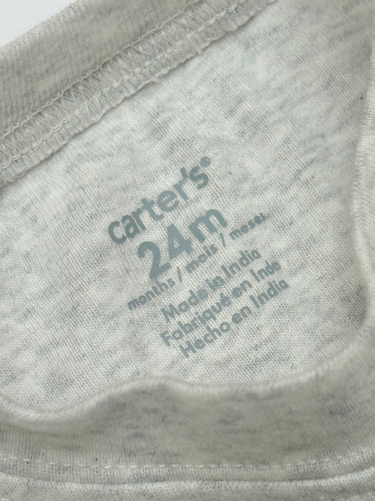 Carter's Gray Long Sleeve Bodysuit 24m