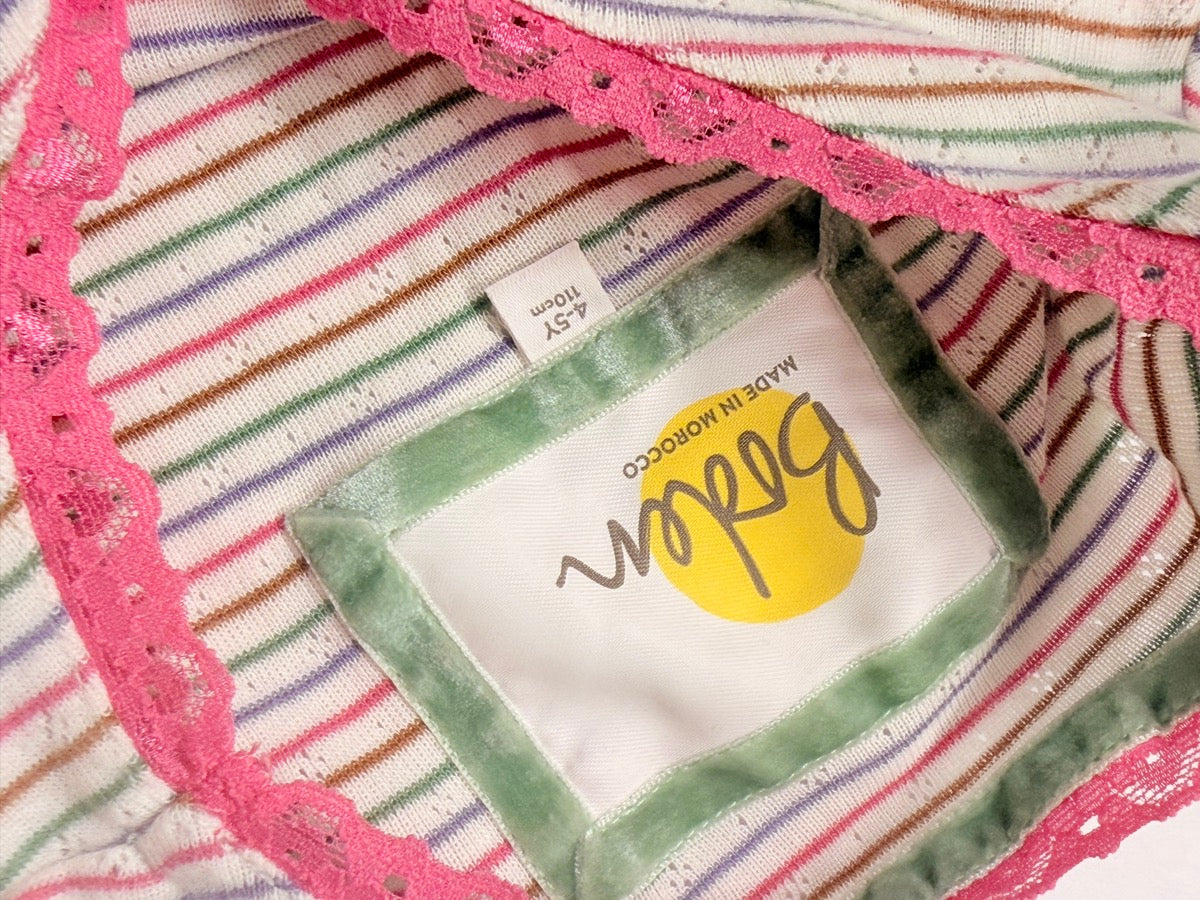 Boden Striped Long Sleeve Top 4-5Y