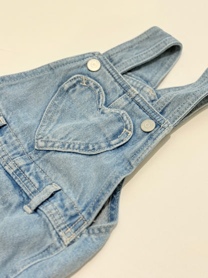 Old Navy Denim Overall Romper 12-18M