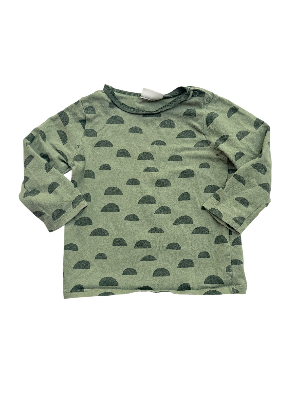 Next Baby Green Half-Moon Print Top 9-12m