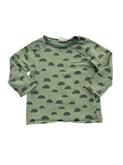Next Baby Green Half-Moon Print Top 9-12m