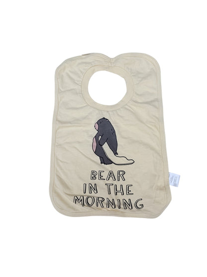 Millie and Moose Bear in the Morning Bib OS