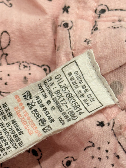 Agabang Bear Print Pajama Set 12-18M