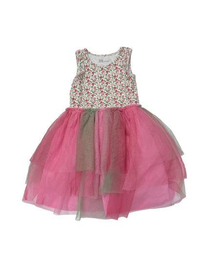 Deux Par Deux Floral Tulle Dress Size 5