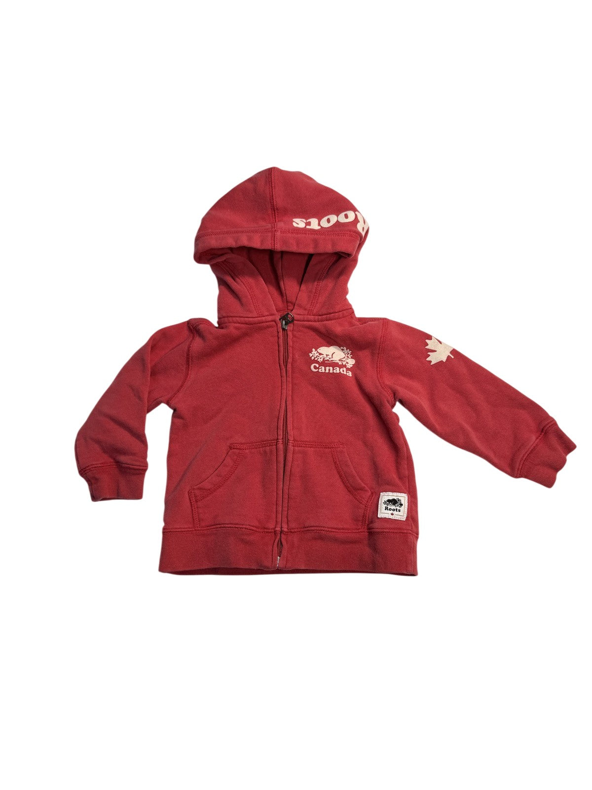 Roots Canada Red Zip Hoodie 18-24M