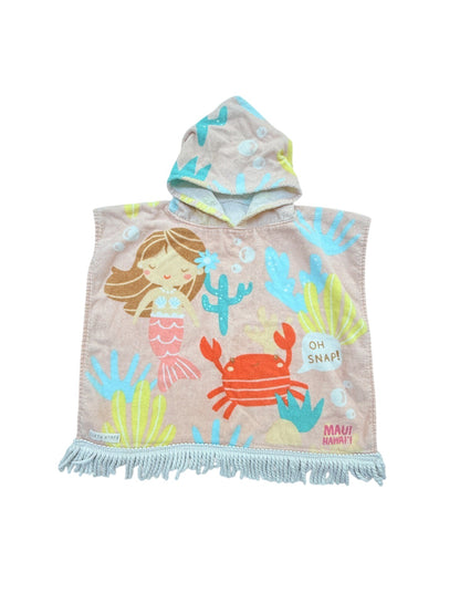 Earth Nymph Mermaid Hooded Poncho Towel Maui