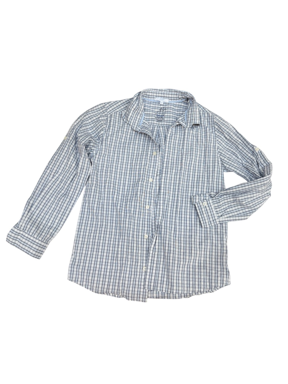 Jacadi Paris Gingham Check Shirt Size 12