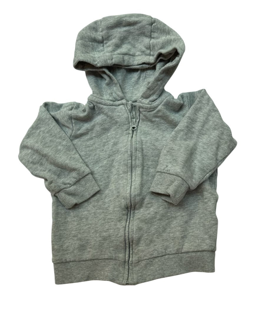H&M Gray Zip Hoodie 12-18M