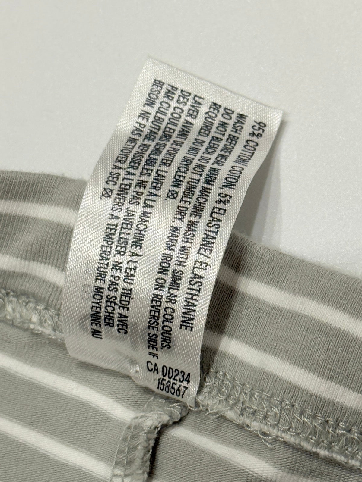 Anko Baby Gray Stripe Leggings 12-18M