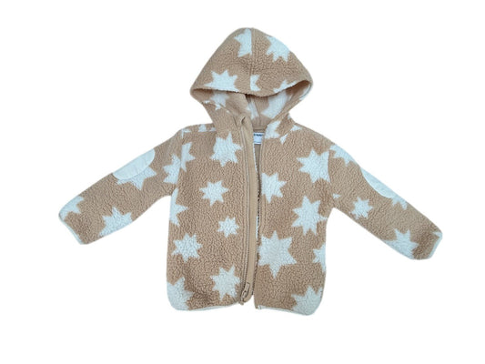 Old Navy Star Sherpa Zip Hoodie 4T