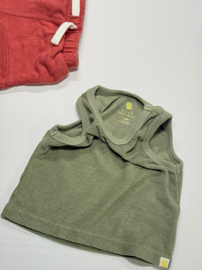 Little Ottie Tank & Shorts Set 9-12M