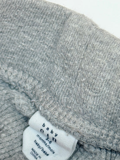 Baby Gap Gray Waffle Knit Jogger Pants 3-6m