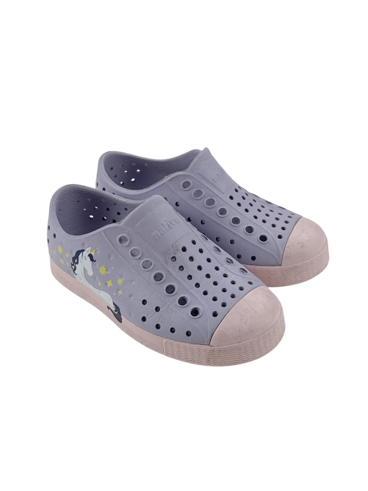 Native Jefferson Unicorn Lavender Shoes Size C8 US8