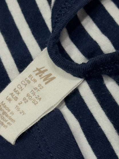 H&M Navy Stripe Tank Top 2T