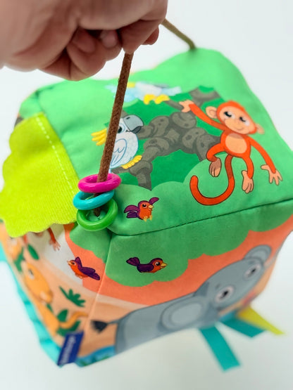 Ravensburger Jungle Animals Sensory Cube Baby Toy