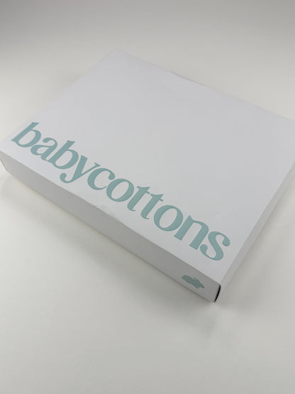 babycottons Blue Knit Sweater & Overalls Set 6M