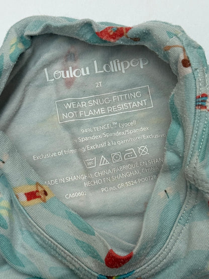 Loulou Lollipop Kayak Pajama Set 2T