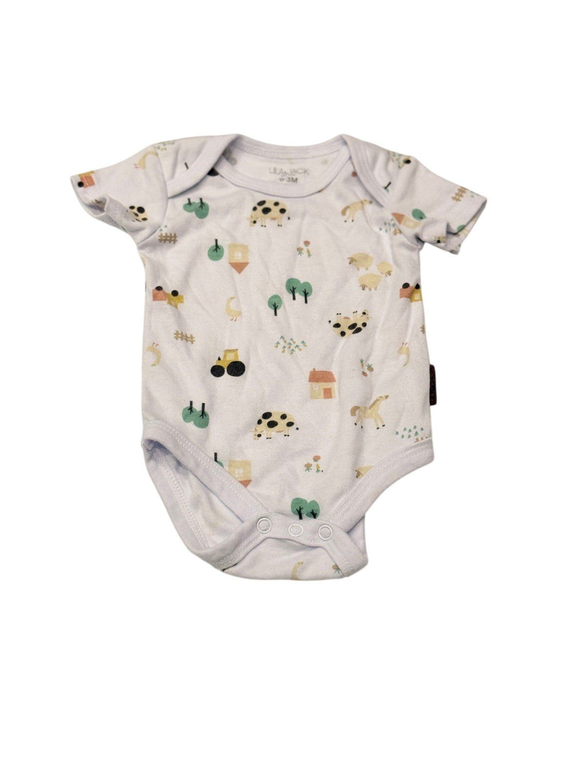Lila & Jack Farm Print Bodysuit 0-3M
