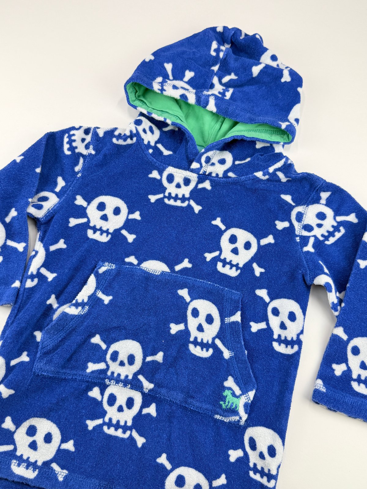 Mini Boden Skull Terry Hoodie 2-3Y