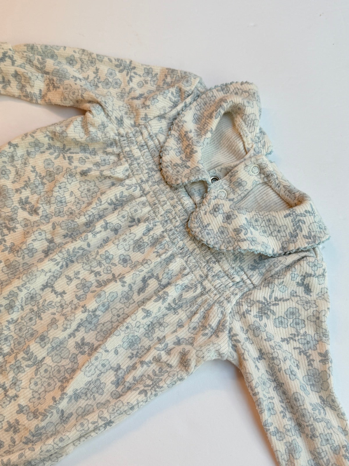 Angel Dear Floral Footed Romper 3-6M