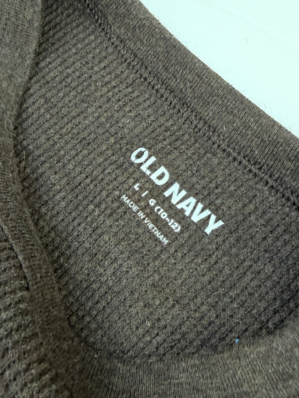 Old Navy Brown Thermal Long Sleeve Size 10-12