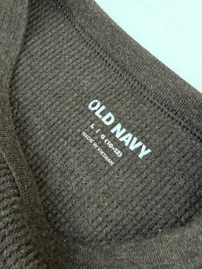Old Navy Brown Thermal Long Sleeve Size 10-12